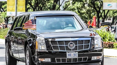 Clip: Đoàn xe của Tổng thống Mỹ trên đường phố Đà Nẵng