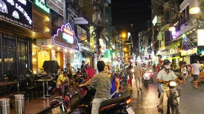 Phố đi bộ Bùi Viện sẽ hoạt động giữa tháng 7