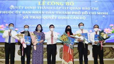 Lễ công bố thành lập 5 cơ quan báo chí thuộc UBND TP.HCM