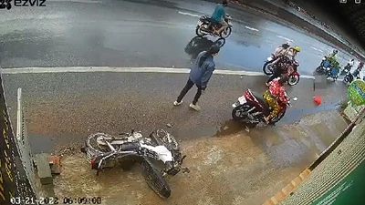 Hiện trường vụ tai nạn.