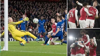 Loại Chelsea, Arsenal hẹn Man City ở chung kết