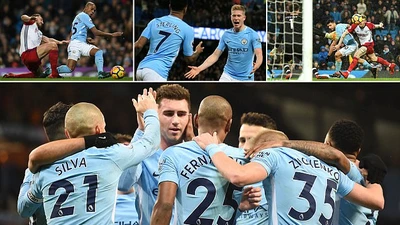 Man. City thẳng tiến đến ngôi vô địch