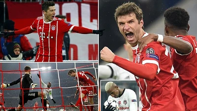 Messi giải cứu Barca, Bayern đặt cả hai chân vào tứ kết