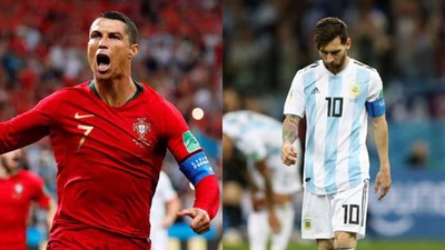 Ronaldo vẫn còn đá World Cup, Messi thì không