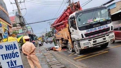 TP Thủ Đức: Xe bơm bê tông chạy giờ cấm gây tai nạn chết người