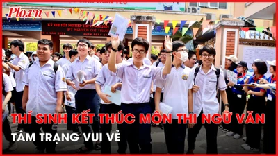 Bùng nổ cảm xúc sau môn thi Ngữ văn, nhiều thí sinh hô to 'trúng tủ'