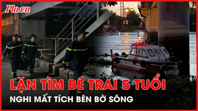 Bé trai 5 tuổi nghi mất tích khi chơi ở bờ sông Sài Gòn