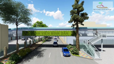 Thêm một cầu bộ hành nối hai bên bệnh viện