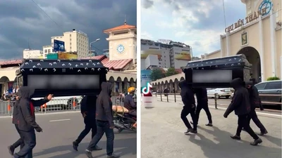 Sắp xét xử nhóm người khiêng quan tài diễu phố trước chợ Bến Thành