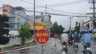 TP Cà Mau lập group Zalo cảnh báo ổ gà ngầm