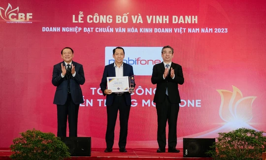 MobiFone là doanh nghiệp đạt chuẩn văn hóa kinh doanh Việt Nam 2023