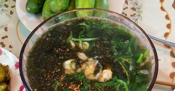 Rong mứt nấu canh tần ô, món quà từ biển