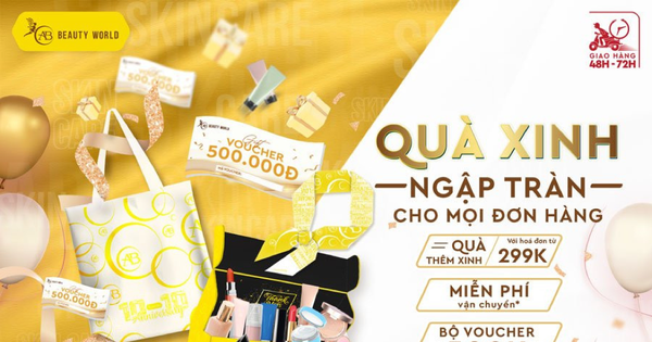 Mỹ phẩm chính hãng sale đồng giá từ 1.000 đồng mừng sinh nhật AB Beauty World