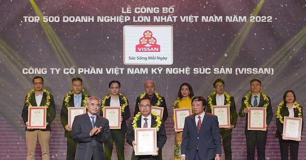 Vissan Top 500 doanh nghiệp lớn nhất Việt Nam 2022