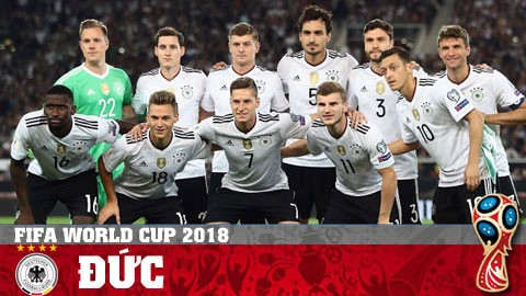Đức - Ứng viên số một cho chức vô địch World Cup 2018