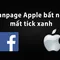 Fanpage Apple bất ngờ mất tick xanh