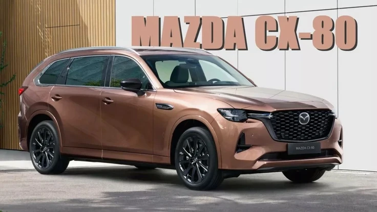 Mazda CX-80 mới dưới dạng SUV với động cơ Diesel và ‘lai’