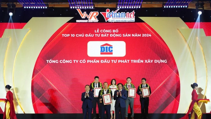 Tập đoàn DIC 3 năm liên tiếp đạt Top 10 Chủ đầu tư Bất động sản