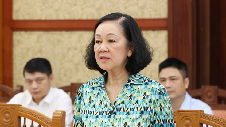 Thường trực Ban Bí thư Trương Thị Mai chủ trì họp về tổng kết 40 năm đổi mới