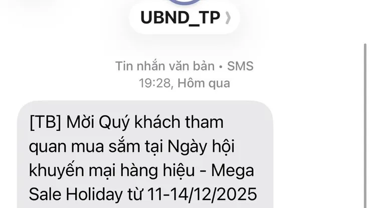 Đà Nẵng kiểm tra tin nhắn ‘UBND_TP’ mời người dân mua hàng khuyến mại
