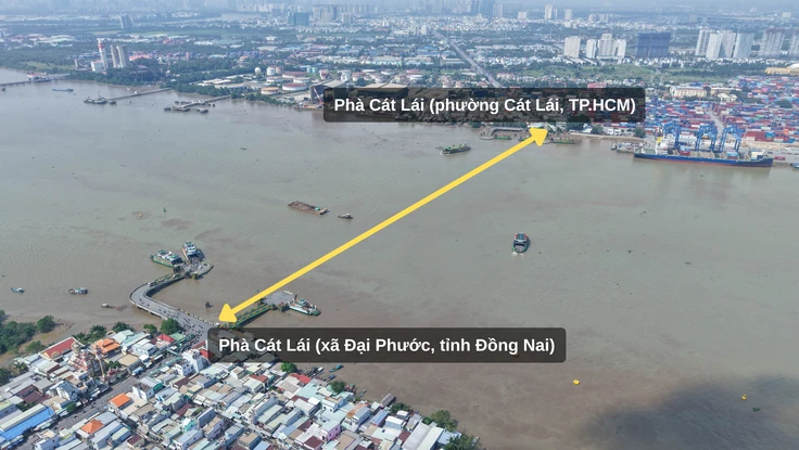 Hiện trạng khu vực sẽ xây dựng cầu Cát Lái kết nối TP.HCM và Đồng Nai