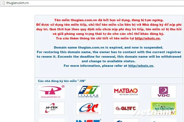 Tịch thu tên miền của một loạt website 'nhạy cảm'