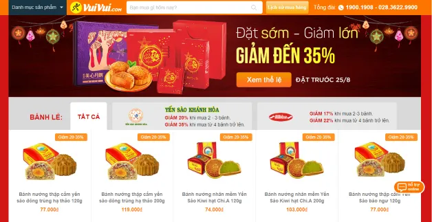 Cách đặt mua bánh trung thu trực tuyến