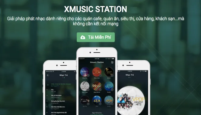 XMusic Station - giải pháp phát nhạc bản quyền
