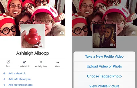 Sử dụng video làm ảnh đại diện