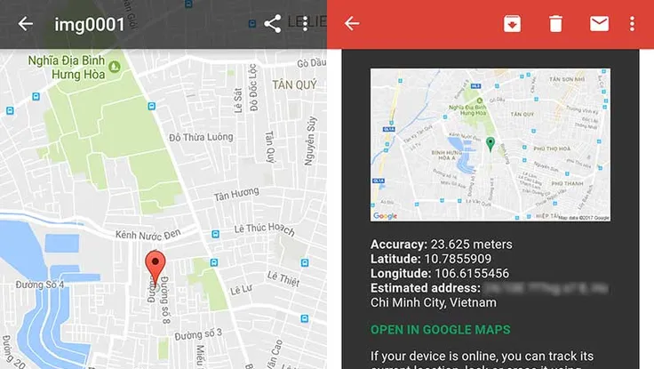 Cách chụp ảnh và xác định vị trí kẻ trộm smartphone 