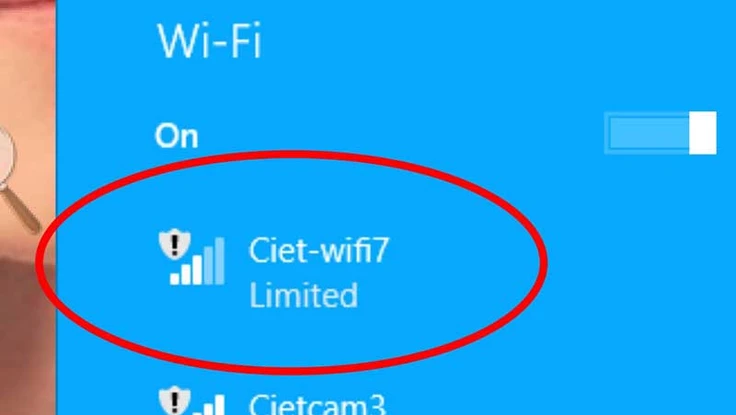 Khắc phục lỗi Limited khi sử dụng Wi-Fi 