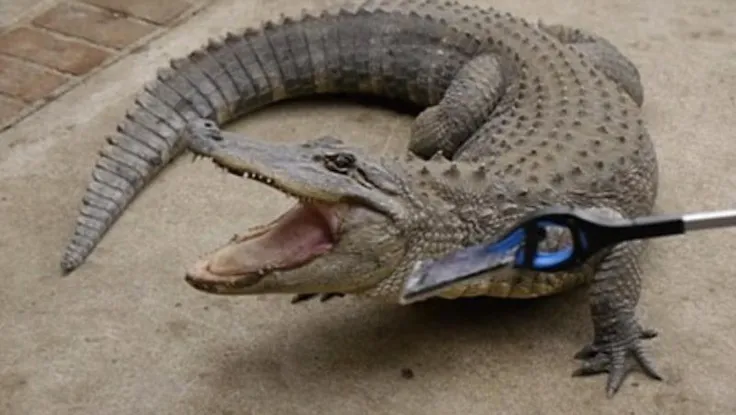 Cá sấu cắn điện thoại iPhone 7, điều gì sẽ xảy ra?