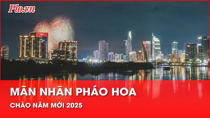 Video: Chiêm ngưỡng màn bắn pháo hoa rực rỡ chào năm mới 2025 trên cả nước
