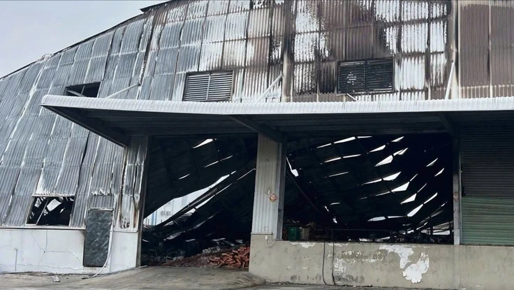 Cháy nhà xưởng ở Tây Ninh, thiệt hại 9 tỉ đồng