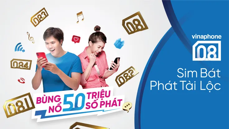 VinaPhone chính thức mở bán dải SIM 'Phát tài lộc' 08x