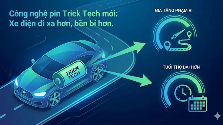 Giải pháp mới giúp pin xe điện chạy xa gấp 3, hết lo cháy nổ.