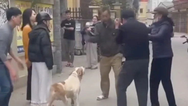 Tạm giữ hình sự 2 cha con thả chó cắn người 