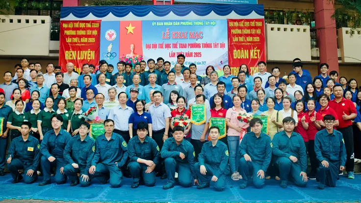 500 vận động viên phường Thông Tây Hội tranh tài tại Đại hội Thể dục thể thao 