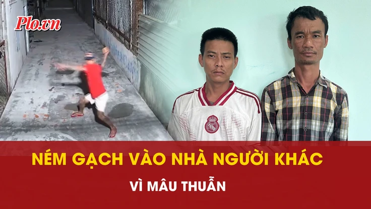mâu thuẫn, chửi bới, ném gạch