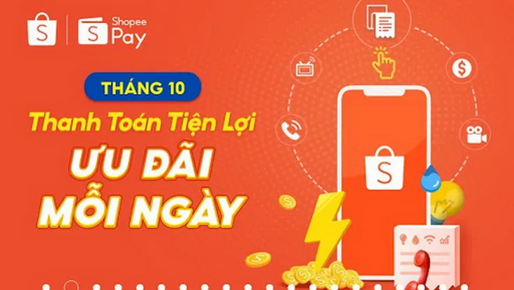 Tiết kiệm tối đa chi phí hóa đơn với ưu đãi 15-10 của ShopeePay ​