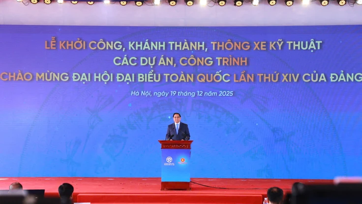 Thủ tướng Phạm Minh Chính, Chủ tịch Quốc hội Trần Thanh Mẫn dự lễ khởi công dự án trọng điểm