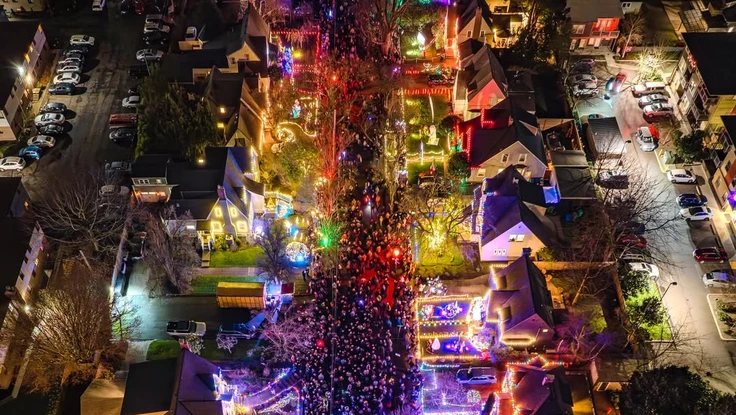 Chùm ảnh: Rộn ràng Giáng sinh khắp Mỹ và châu Âu