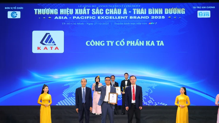 Công ty Cổ phần KATA nhận giải thưởng TOP 10 Nhà thầu xây dựng uy tín chất lượng Việt Nam