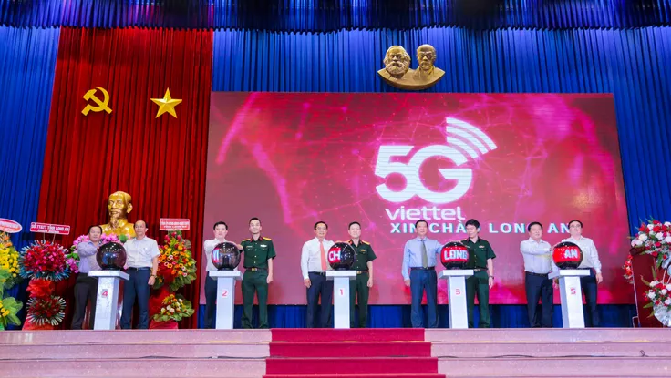 Nhà mạng đầu tiên phát sóng dịch vụ 5G ở Long An