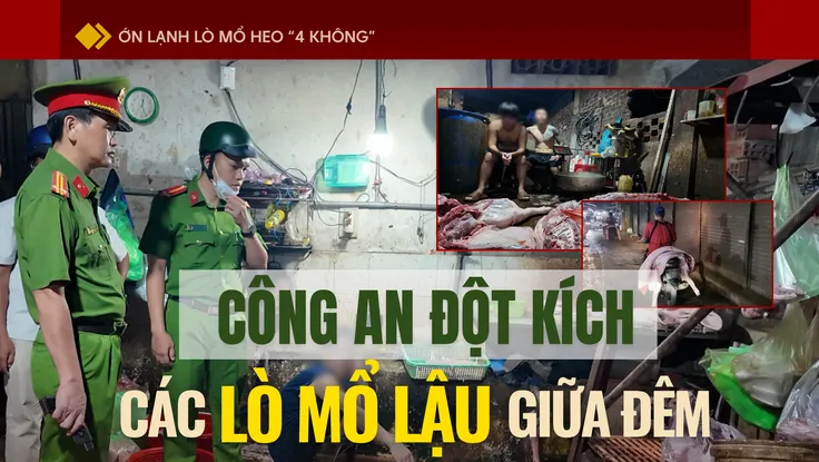 Ớn lạnh lò mổ heo '4 không' - Bài 1: Công an đột kích các lò mổ heo lậu giữa đêm