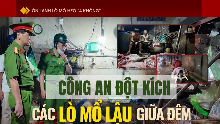 Ớn lạnh lò mổ heo '4 không' - Bài 1: Công an đột kích các lò mổ heo lậu giữa đêm