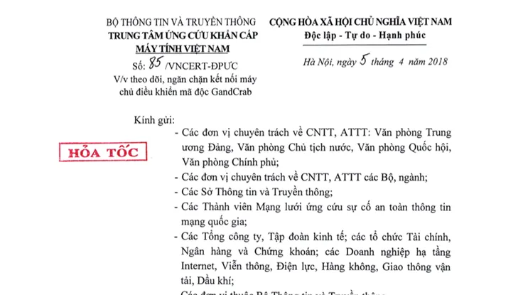 Cảnh báo mã độc GandCrab 