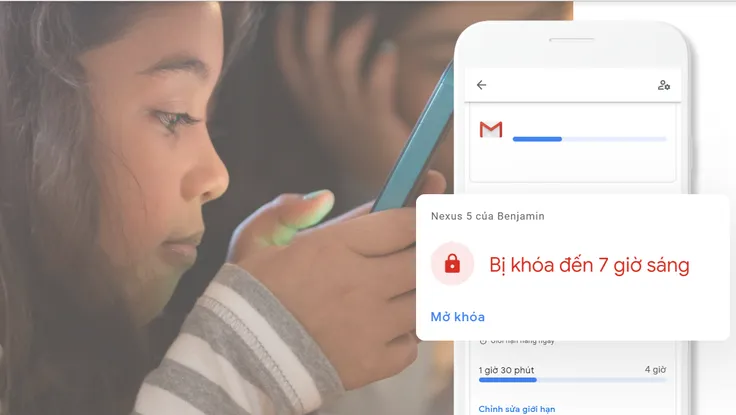 Cách hạn chế thời gian sử dụng điện thoại của con trẻ