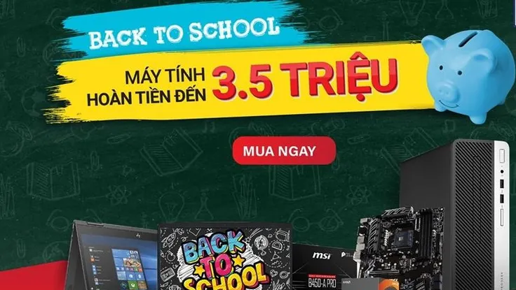 Nhiều mẫu laptop giảm giá 3,5 triệu đồng mùa tựu trường