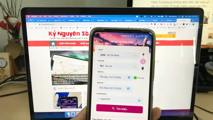 Cách mua vé máy bay, vé xe giá rẻ không cần tiếp xúc 